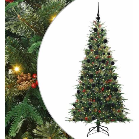 Sapin de Noël Artificiel à Branches Articulées Vert 210 cm vidaXL (1/5)