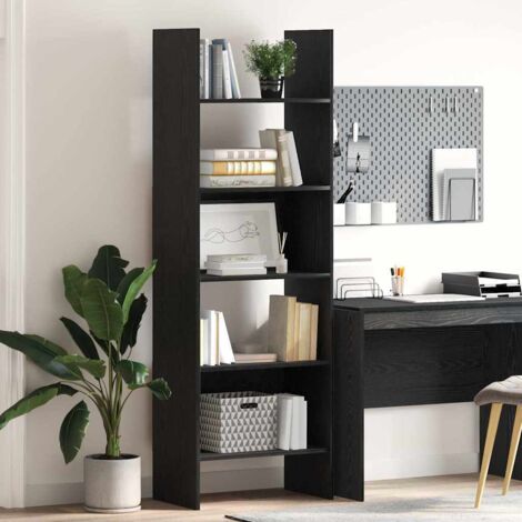 Bibliothèque Chêne noir 60 x 35 x 180 cm Bois d'ingénierie vidaXL (1/5)