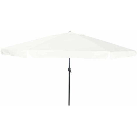 Parasol de jardin Blanc et Noir 395 x 395 x 245 cm vidaXL (1/5)