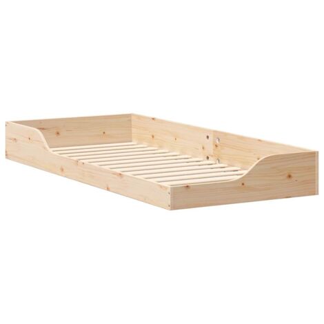Cadre de lit Marron 80 x 210 cm Pin massif vidaXL (1/5)
