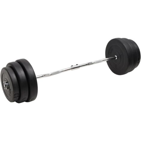 vidaXL Curl Barbell with Plates 90 kg