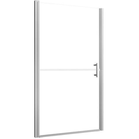 Vidaxl – Porte de douche en verre trempé 100x178 cm – Aluminium résistant – Épaisseur 5 mm – Ajustable 97-100 cm – Résistante aux éclaboussures