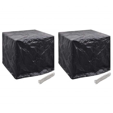 vidaXL Garden Water Tank Covers 2 pcs 8 Eyelets 116x100x120 cm(2x41644)