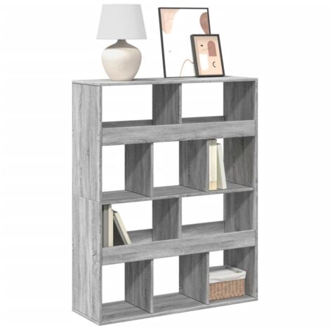 vidaXL Bibliothèque sonoma gris 100x33x125,5 cm bois