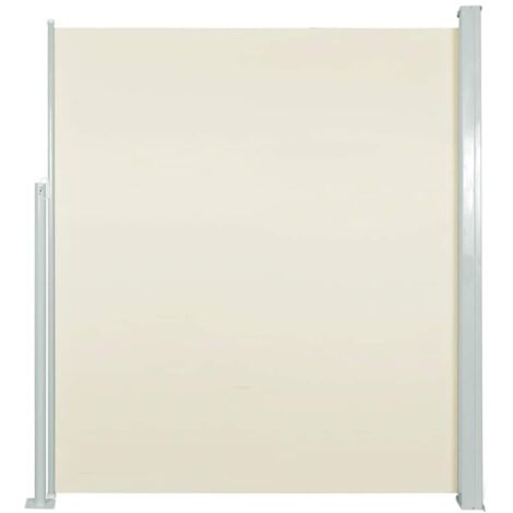 vidaXL Patio Retractable Side Awning 120x500 cm Cream
