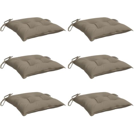 vidaXL Pallet Cushions 6pcs Taupe 50x50x7 cm Oxford Fabric
