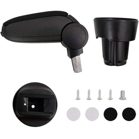 Accoudoir de voiture noir 13x33x(33-49) cm ABS vidaXL