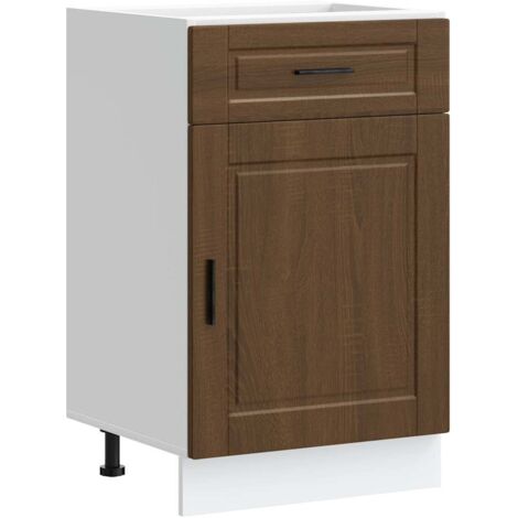 Armoire de cuisine Porto chêne marron bois d'ingénierie vidaXL