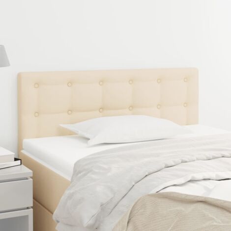Tête de lit Style Scandinave pour chambre à coucher  Crème 100x5x78/88 cm Tissu vidaXL
