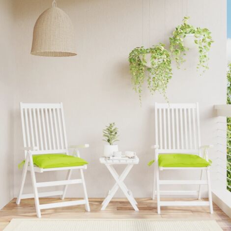 Coussins de palette lot de 2 vert brillant 50x50x7 cm vidaXL