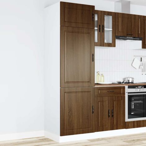 vidaXL Armoire de cuisine Porto chêne marron bois d'ingénierie