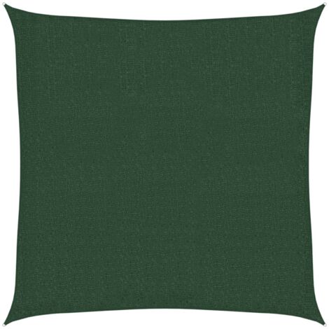 vidaXL Sunshade Sail 160 g/m² Dark Green 3x3 m HDPE