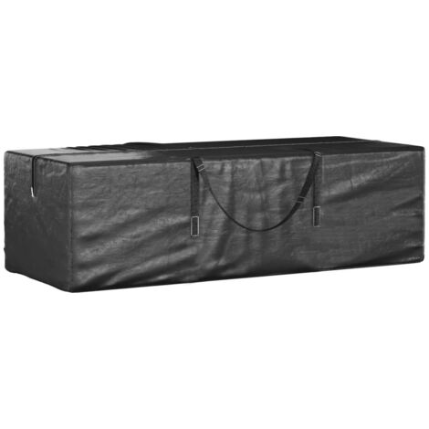 Sac de rangement pour sapin de Noël noir 135x40x55 cm PE vidaXL