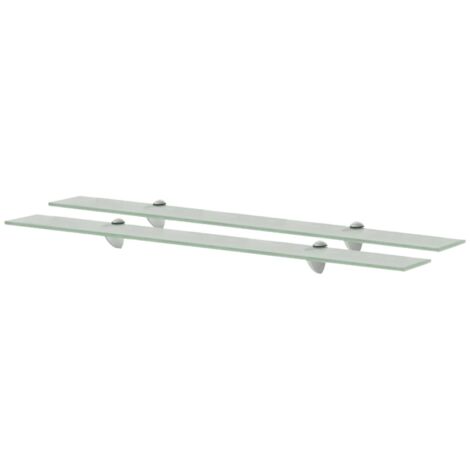 Étagères murales 2 pcs Verre 90 x 20 cm 8 mm vidaXL