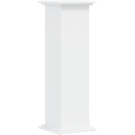 Vidaxl – Support pour plantes blanc 33x33x100 cm – Bois d'ingénierie durable – Capacité de charge 60 kg – Design minimaliste pour intérieur (1/5)