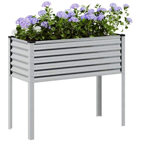 Jardinière 100x41x90 cm acier inoxydable vidaXL602713