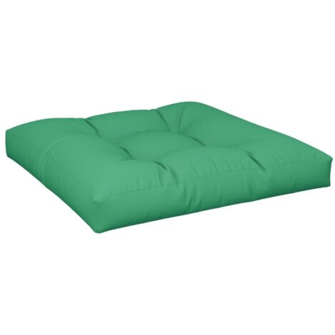 Coussin de palette vert 80x80x12 cm tissu vidaXL694454 (1/5)