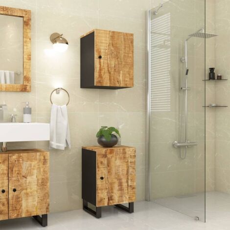 Armoire de salle de bain 38x33x58 cm bois massif de manguier vidaXL (1/5)