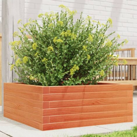 Jardinière cire marron 60x60x23 cm bois de pin massif vidaXL (1/5)