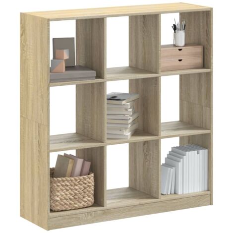 vidaXL Bibliothèque chêne sonoma 102x32x108 cm bois d'ingénierie (1/5)