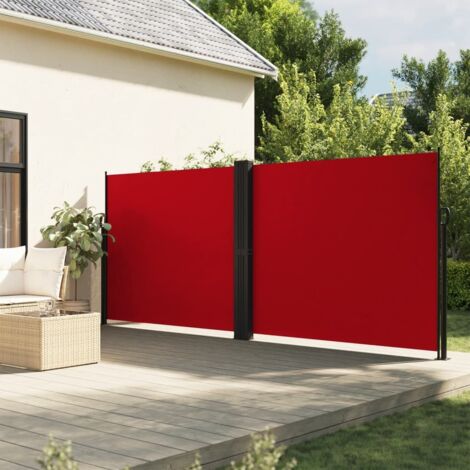 Auvent latéral rétractable rouge 180x600 cm vidaXL (1/5)