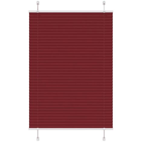 vidaXL Store plissé rouge bordeaux 90x100 cm largeur du tissu 89,4 cm