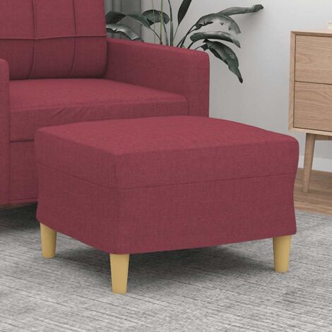 vidaXL Footstool Wine Red 60x50x41 cm Fabric
