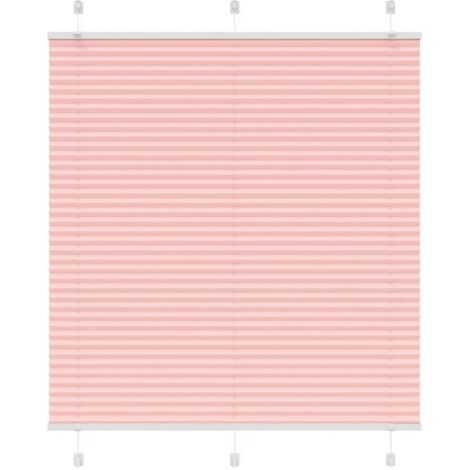 Store plissé rose 120x150 cm largeur du tissu 119,4cm polyester vidaXL