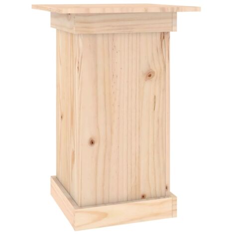 Vidaxl – Support à fleurs bois de pin massif 40x40x60 cm – Étagère à plantes pour balcons et jardins – Design élégant et stable