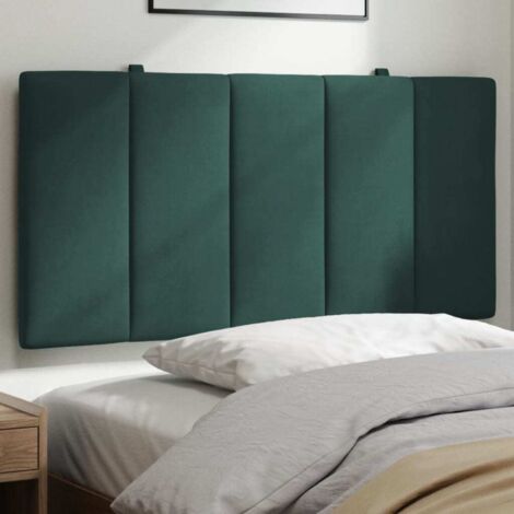 Coussin de tête de lit Hanko vert foncé 100 cm velours vidaXL