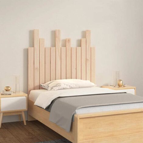 vidaXL Tête de lit murale 82,5x3x80 cm Bois massif de pin