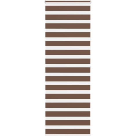 vidaXL Store zèbre marron 90x200 cm largeur du tissu 85,9 cm polyester