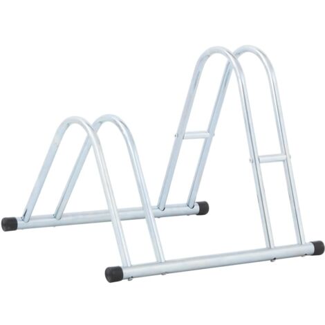 Support de vélo au sol autoportant pour 2 vélos acier galvanisé vidaXL