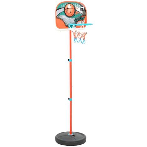 vidaXL Ensemble de basket portable réglable 133-160 cm (1/5)