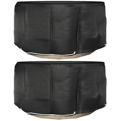 vidaXL Garden Furniture Covers 2 pcs 10 Eyelets Ø230x90 cm Round