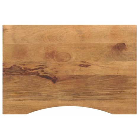 vidaXL Dessus de bureau avec courbe 90x50x2,5 cm manguier massif brut (1/5)
