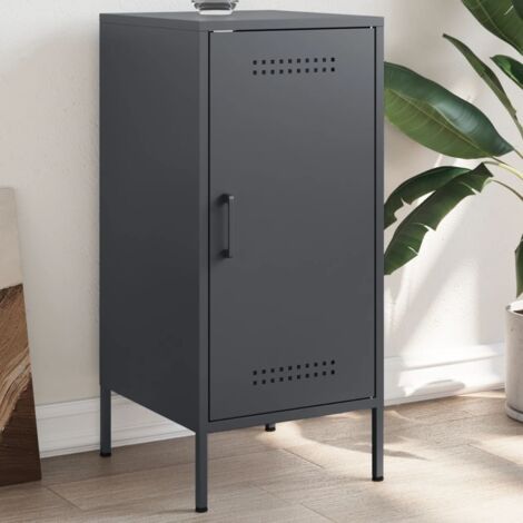 vidaXL Buffet anthracite 36x39x79 cm acier laminé à froid (1/5)