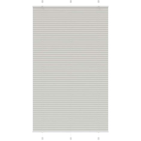 vidaXL Pleated Blind Light Grey 115x200 cm Fabric Width 114,4 cm Polyester