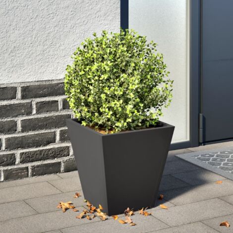 Jardinière noir 30x30x30 cm acier vidaXL221559 (1/5)