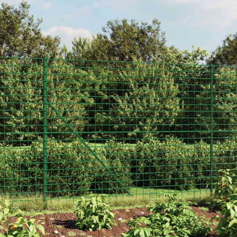Clôture en treillis métallique vert 2x25 m acier galvanisé vidaXL (1/5)