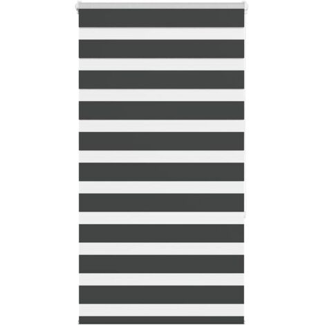 vidaXL Store zèbre noir 70x150 cm largeur du tissu 65,9 cm polyester (1/5)