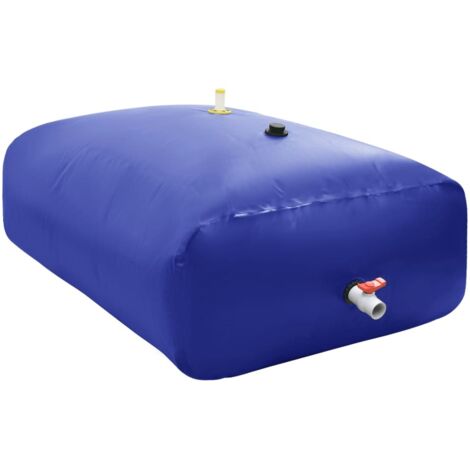 Vidaxl – Réservoir d'eau pliable 2100 L en PVC – Dimensions 200 x 150 x 70 cm – Robinet inclus pour arrosage facile – Léger et transportable