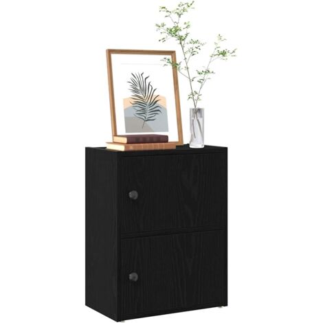 vidaXL Bibliothèque chêne noir 40x24x52 cm bois d'ingénierie