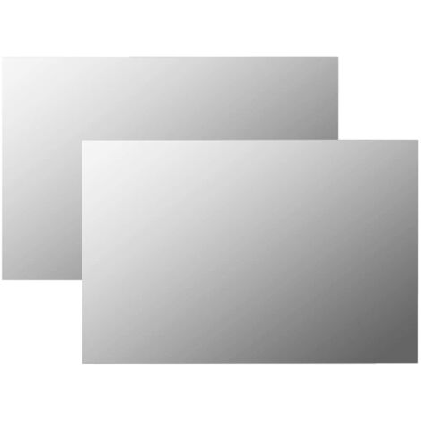 Miroirs muraux 2 pcs 60x40 cm Rectangulaire Verre vidaXL