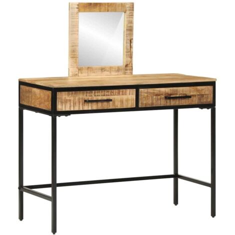 Table de Toilette avec tiroir Marron 100 x 40 x 120 cm vidaXL (1/5)