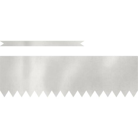 vidaXL Bordures de pelouse 20 pcs Argent 100 x 0.5 x 30 cm