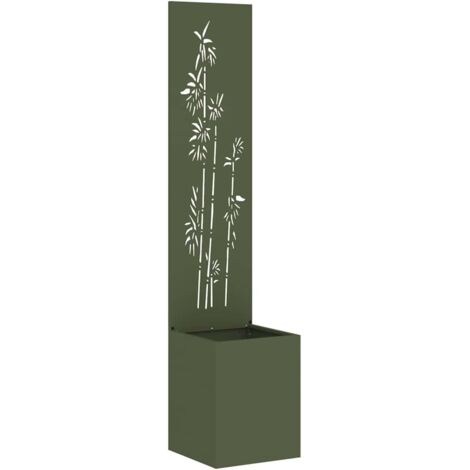 Écran de confidentialité de jardin Vert olive 32 x 140 cm vidaXL