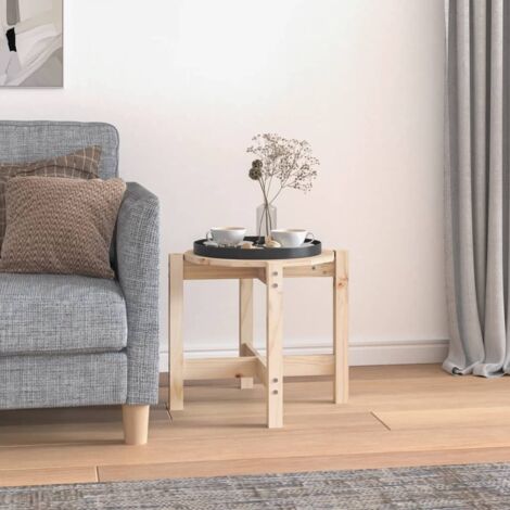 Table basse Ø 52,5x45 cm Bois massif de pin vidaXL