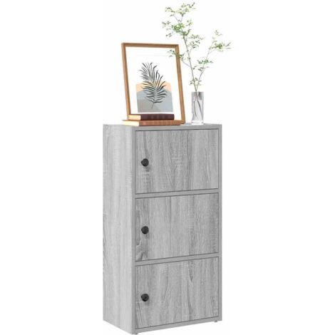 vidaXL Bibliothèque sonoma gris 40x24x77 cm bois d'ingénierie