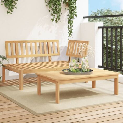 vidaXL Salon de jardin palette 2 pcs bois massif d'acacia (1/5)
